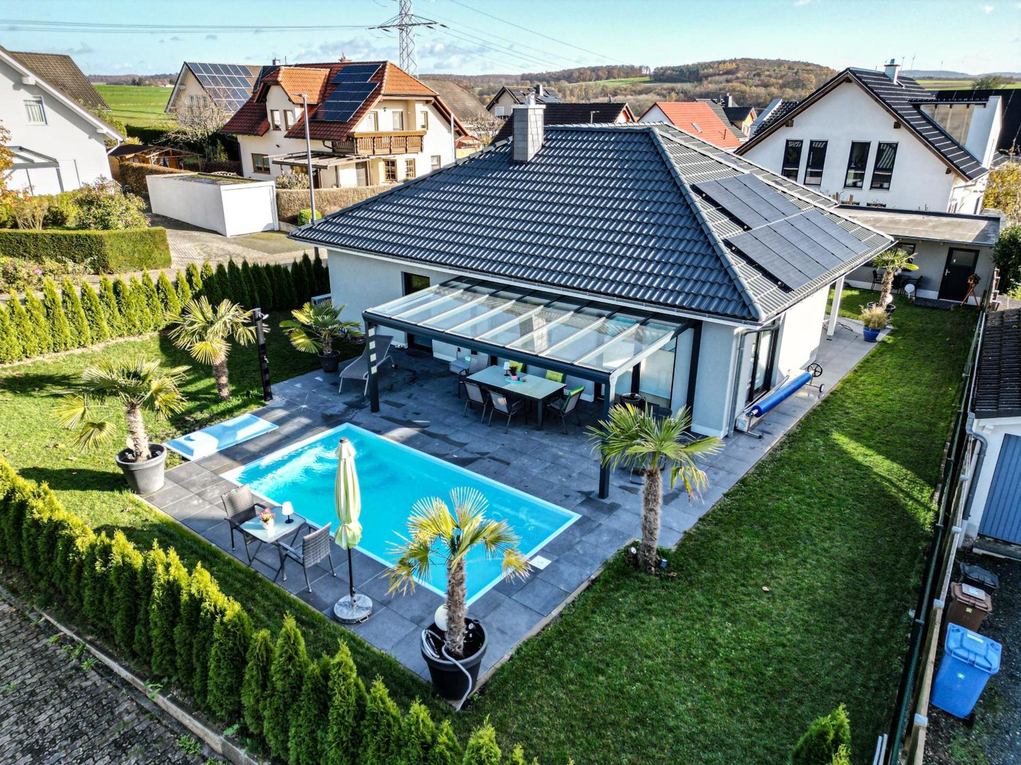 Grosszuegige Unterkunft Mit Terrasse Oberbrechen Esterno foto